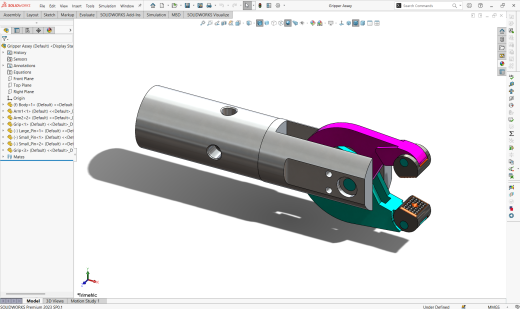 夹爪3D数模图纸 Solidworks设计缩略图